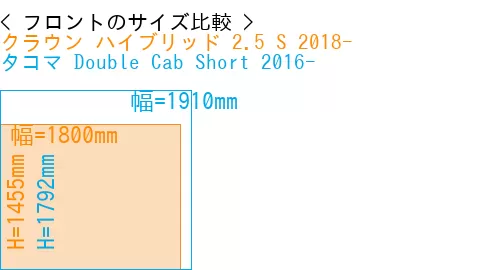 #クラウン ハイブリッド 2.5 S 2018- + タコマ Double Cab Short 2016-